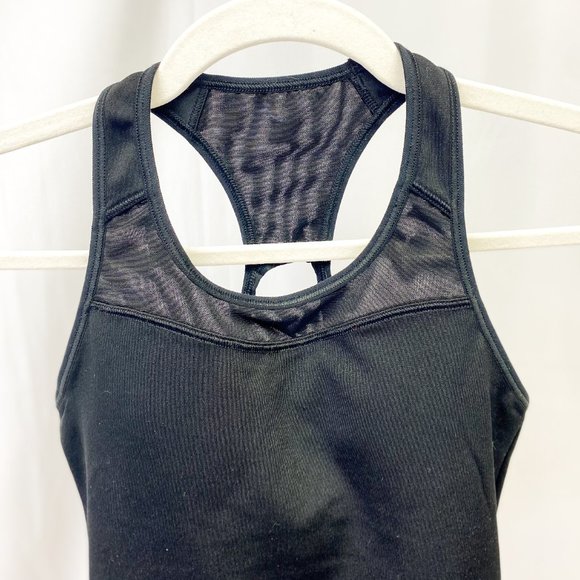 Athleta Brand Racer Back Tank Women's Black Work Out Shirt Tank Top - Picture 3 of 10